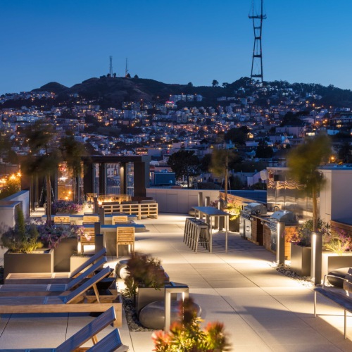 Rooftop Terrace - Night